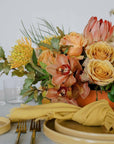 Earthy A la Carte Wedding Centerpiece - Green Fresh Florals + Plants