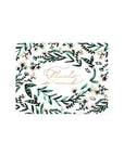 Emerald Wreath Thank You Card - Green Fresh Florals + Plants
