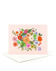 Garden Party Rose Card - Green Fresh Florals + Plants