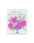 Glorious Wedding Card - Green Fresh Florals + Plants