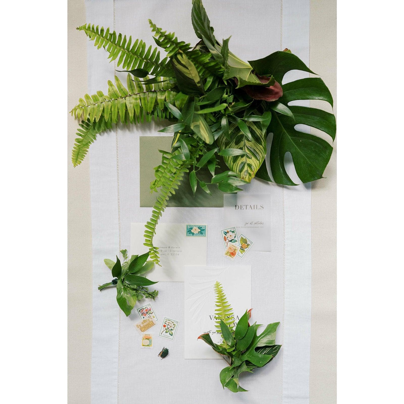 Green Monochrome A la Carte Boutonnière - Green Fresh Florals + Plants