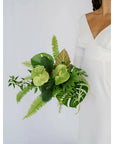 Green Monochrome A la Carte Bridal Bouquet - Green Fresh Florals + Plants