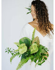 Green Monochrome A la Carte Bridal Bouquet - Green Fresh Florals + Plants