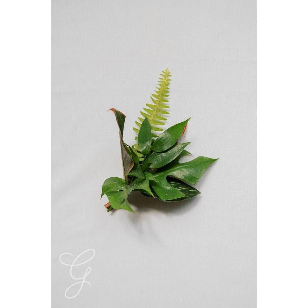 Green Monochrome A la Carte Corsage - Green Fresh Florals + Plants