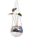 Hanging Disco Ball Planter - Green Fresh Florals + Plants