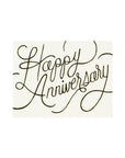 Happy Anniversary Card - Green Fresh Florals + Plants