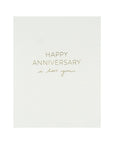 Happy Anniversary, I Love You Card - Green Fresh Florals + Plants