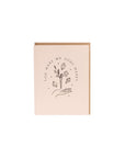 Happy Soul Crystal Card - Green Fresh Florals + Plants