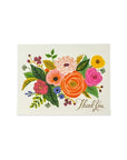 Juliet Rose Thank You Card - Green Fresh Florals + Plants