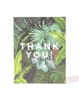 Jungle Thank You Card - Green Fresh Florals + Plants