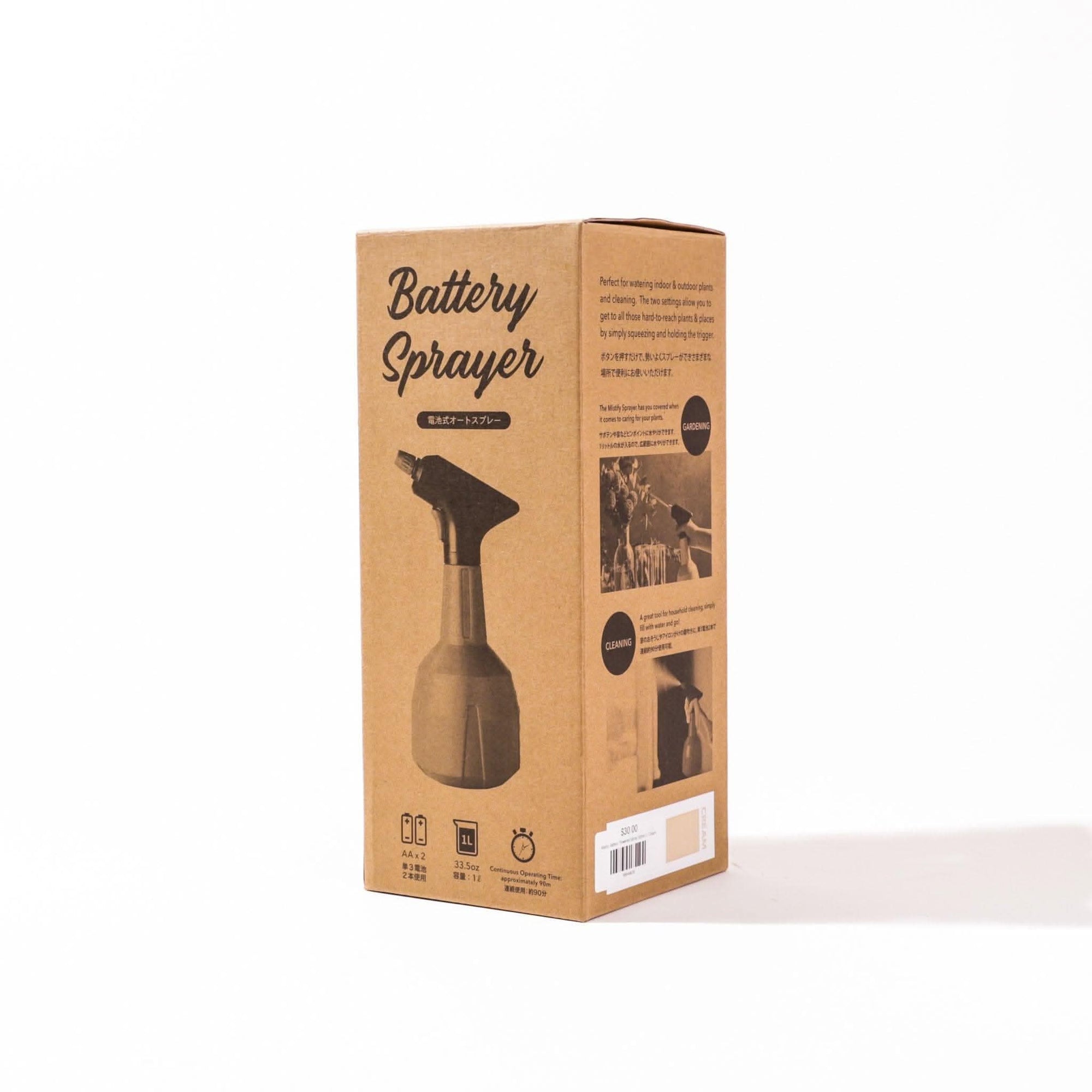 Mistify Battery Powered Spray Bottle - Green Fresh Florals + Plants