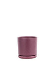 Momma Pots Jewel Tone Gemstone Cylinder - Green Fresh Florals + Plants