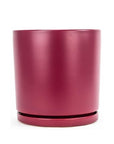 Momma Pots Jewel Tone Gemstone Cylinder - Green Fresh Florals + Plants