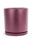 Momma Pots Jewel Tone Gemstone Cylinder - Green Fresh Florals + Plants