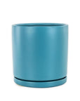 Momma Pots Jewel Tone Gemstone Cylinder - Green Fresh Florals + Plants