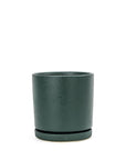 Momma Pots Jewel Tone Gemstone Cylinder - Green Fresh Florals + Plants
