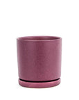 Momma Pots Jewel Tone Gemstone Cylinder - Green Fresh Florals + Plants