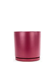 Momma Pots Jewel Tone Gemstone Cylinder - Green Fresh Florals + Plants