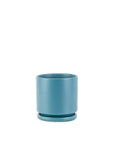 Momma Pots Jewel Tone Gemstone Cylinder - Green Fresh Florals + Plants
