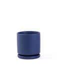 Momma Pots Jewel Tone Gemstone Cylinder - Green Fresh Florals + Plants