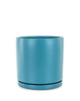 Momma Pots Jewel Tone Gemstone Cylinder - Green Fresh Florals + Plants