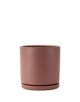 Momma Pots Jewel Tone Gemstone Cylinder - Green Fresh Florals + Plants