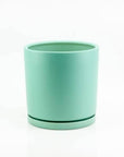 Momma Pots Jewel Tone Gemstone Cylinder - Green Fresh Florals + Plants
