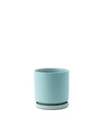Momma Pots Pastel Gemstone Cylinder - Green Fresh Florals + Plants