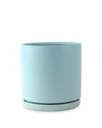 Momma Pots Pastel Gemstone Cylinder - Green Fresh Florals + Plants