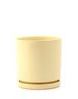 Momma Pots Pastel Gemstone Cylinder - Green Fresh Florals + Plants