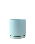 Momma Pots Pastel Gemstone Cylinder - Green Fresh Florals + Plants