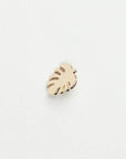 Monstera Leaf Gold Lapel Pin - Green Fresh Florals + Plants