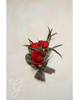 Moody A la Carte Wedding Corsage - Green Fresh Florals + Plants