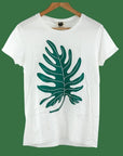 Philodendron Leaf Women's T-Shirt - Green Fresh Florals + Plants