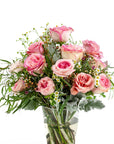 Pink Long-Stem Roses - Green Fresh Florals + Plants
