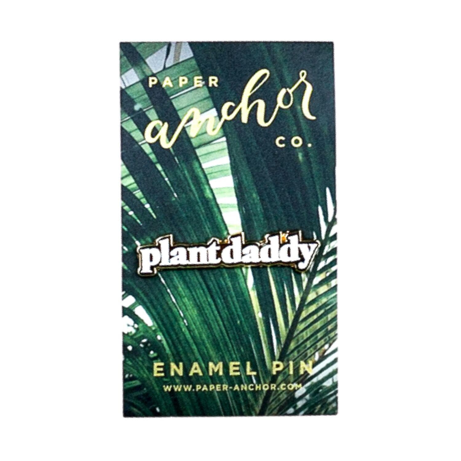 Plant Daddy Lapel Pin - Green Fresh Florals + Plants