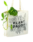 Plant Daddy Tote - Green Fresh Florals + Plants