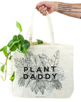 Plant Daddy Tote - Green Fresh Florals + Plants