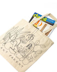 Plant Parent Tote - Green Fresh Florals + Plants