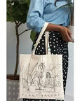 Plant Parent Tote - Green Fresh Florals + Plants