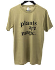 Plants Are Magic T-shirt - Green Fresh Florals + Plants