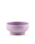 Porcelain Pedestal Bowl - Green Fresh Florals + Plants