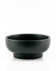 Porcelain Pedestal Bowl - Green Fresh Florals + Plants