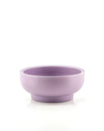 Porcelain Pedestal Bowl - Green Fresh Florals + Plants