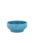 Porcelain Pedestal Bowl - Green Fresh Florals + Plants