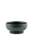 Porcelain Pedestal Bowl - Green Fresh Florals + Plants