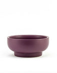 Porcelain Pedestal Bowl - Green Fresh Florals + Plants
