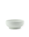 Porcelain Pedestal Bowl - Green Fresh Florals + Plants