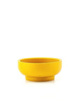 Porcelain Pedestal Bowl - Green Fresh Florals + Plants