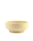Porcelain Pedestal Bowl - Green Fresh Florals + Plants